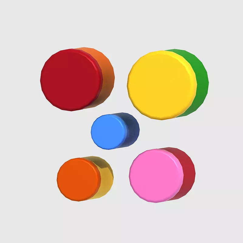 Perkusi bermain drum berwarna -warni